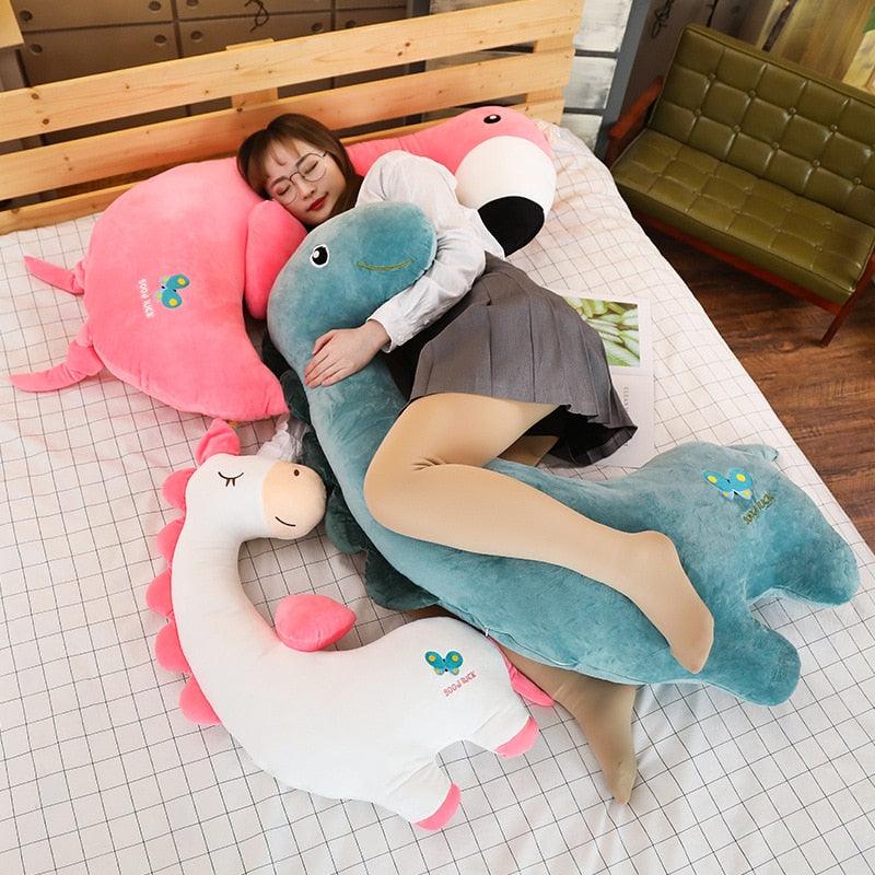 Giant Unicorn. Flamingo & Dinosaur Plush Stuffed Animal Boyfriend Pillows - Plushies