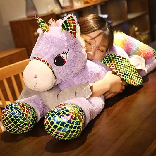 Giant Rainbow Unicorn Plush Toy - Plushies