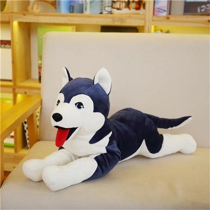 23"  35" / - 60/90cm giant Cartoon Sitting Plush Stuffed Dog Big Toy Husky - Plushies