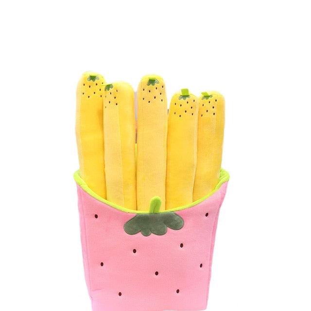 Cute Cartoon Plush Hamburger Ice Cream French Fries Toys - Plushies