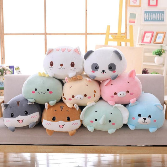 9 Style Animals Soft Cartoon Plush Pillow Toys - Plushies