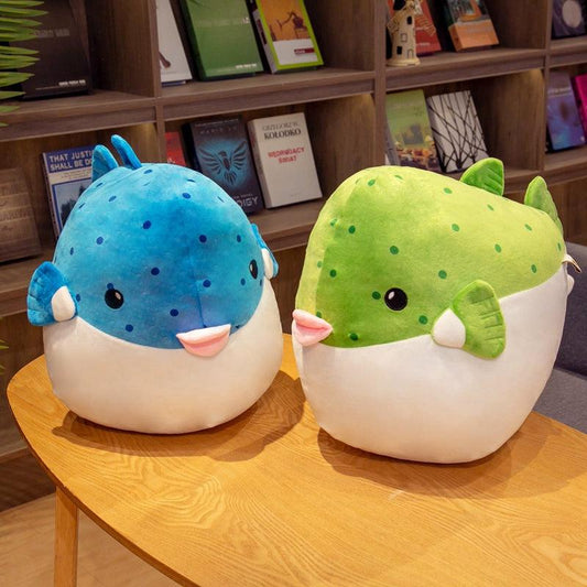 Realistic Funny Puffer Fish Plush Toys - Plushies