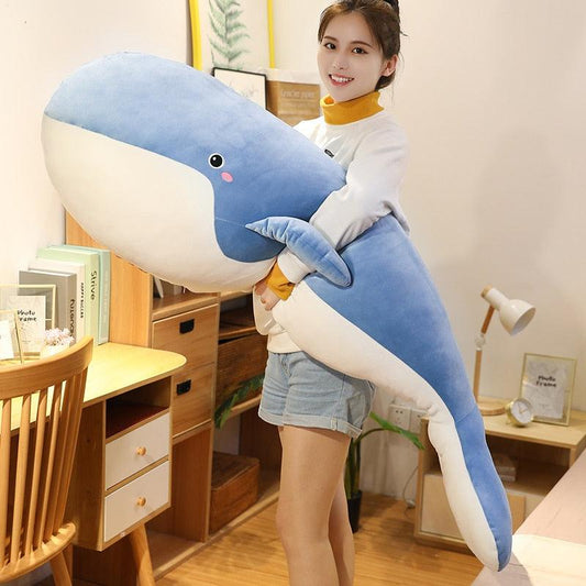 Giant Blue Whale Plush Toy - Plushies