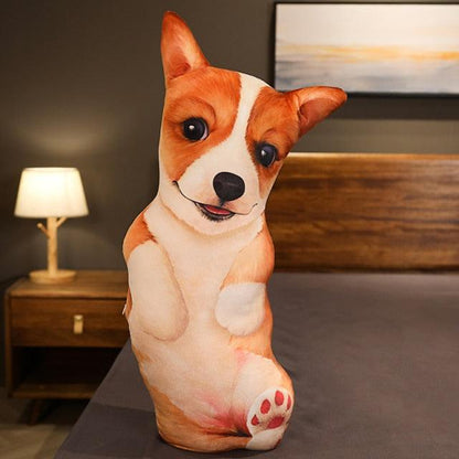 Soft 3D Corgi Dog Stuffed Animal - Plushies