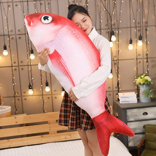 Funny Animal Staffed Carp Red Fish Plush Toy - Plushies