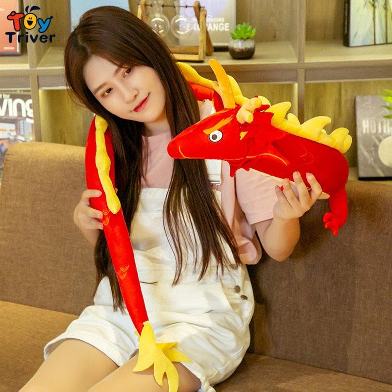Giant Big Chinese Dragon Plush Toy - Plushies
