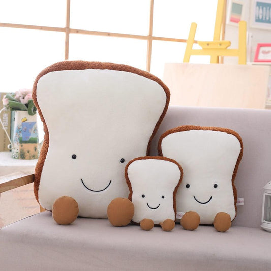 Creative Cartoon Bread Shaped Plushie Dolls - Plushies