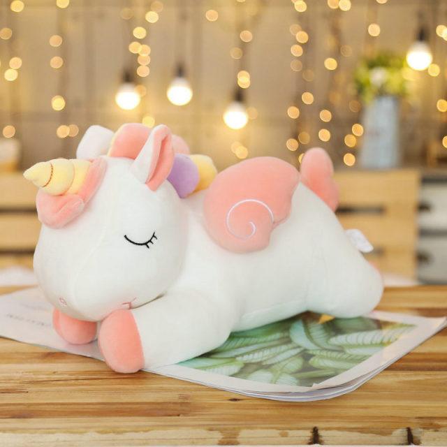 Sleeping Colorful Unicorn Plushies - Plushies