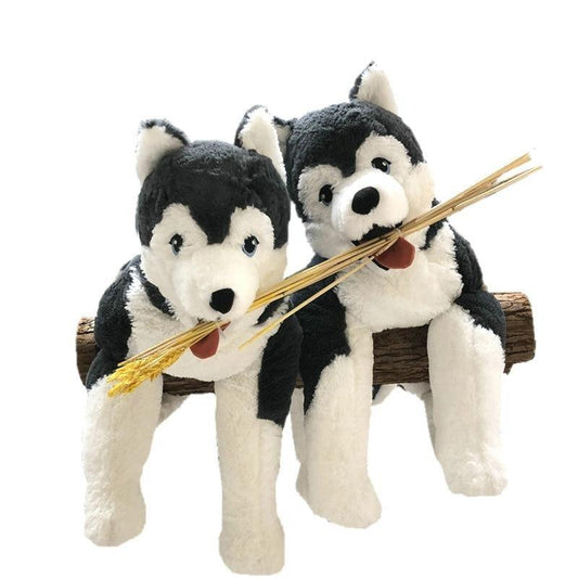 Siberian Wolf  Husky Dog Pillow Plush Toy - Plushies