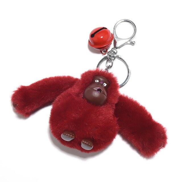 New Plush Fluffy Gorilla key chains - Plushies