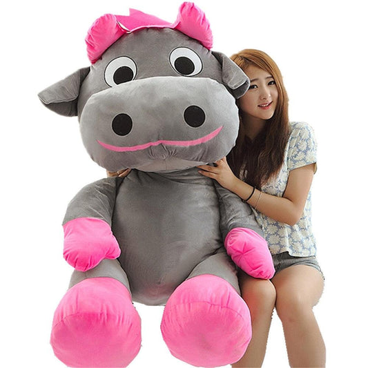 55'' Kawaii Giant Plush Cow Animal Big Stuffed Cattle Toy - Plushies