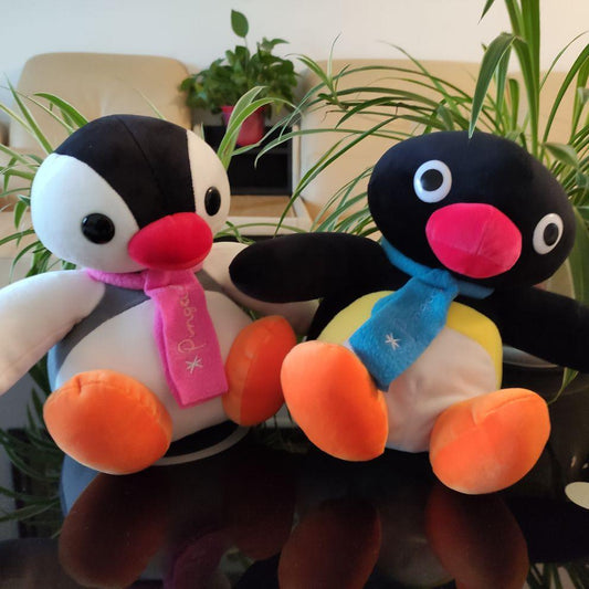 Cartoon Pingu Brother and Sister Penguin High Quality Plush Toys Soft Stuffed Animal Dolls - Plushies
