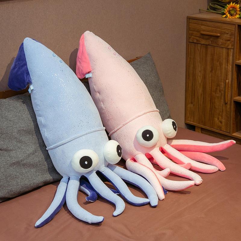 27"-48" Lifesize Gigantic Cute Squid Stuffed Animal Plush Dolls - Plushies
