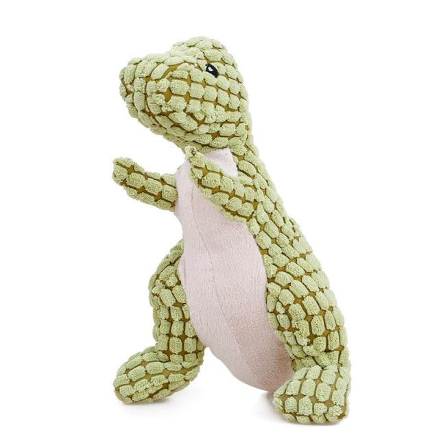 Toy Dinosaur Shape Interactive Chew Bite Catch Squeaker Toys - Plushies