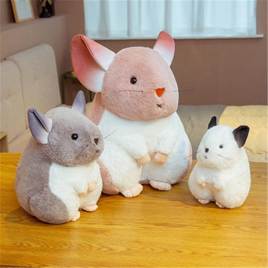 Cute Hamster Pillow Plushy Chinchillas Stuffed Animals Plush Doll Toy - Plushies