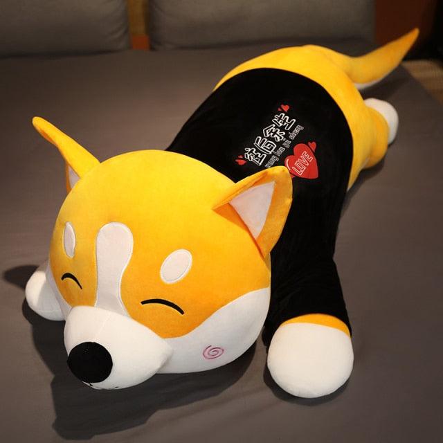 31"-48"Gigantic Long Shiba Inu Dogecoin Dog Sleeping Cushion Plush Toy - Plushies