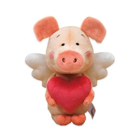Small Pig Welby Angel Love Heart, Plushie Doll Stuffed Toy Animal - Plushies