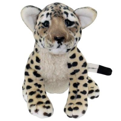 Realistic Squatting Leopard Plushie - Plushies
