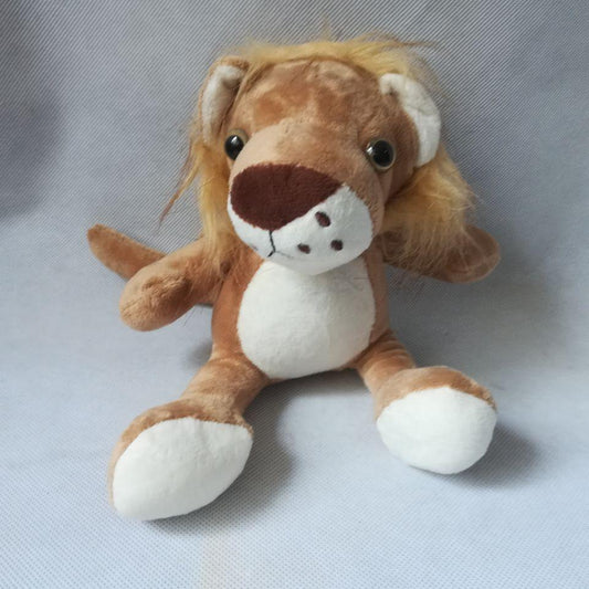 about 8" sitting jungle lion plush toy - Plushies