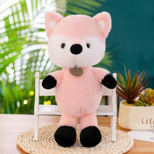 12" Pink Fox Stuffed Animal Plush Toy - Plushies