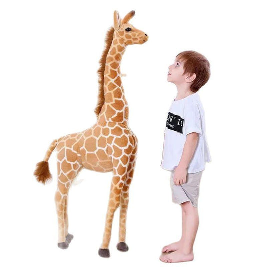 Realistic Giant Giraffe Animal Plush Toy Doll - Plushies