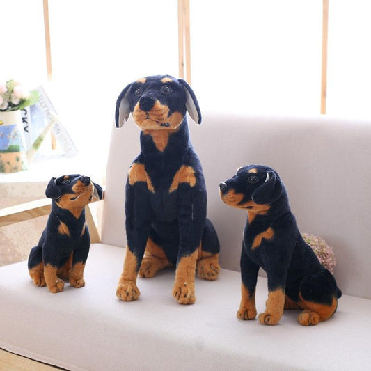 Realistic Rottweiler Dog Stuffed Animals - Plushies