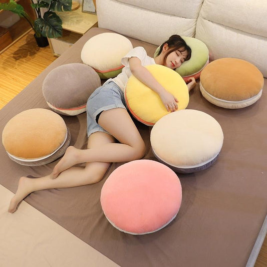 Multicolor Macaron Plush Pillows - Plushies