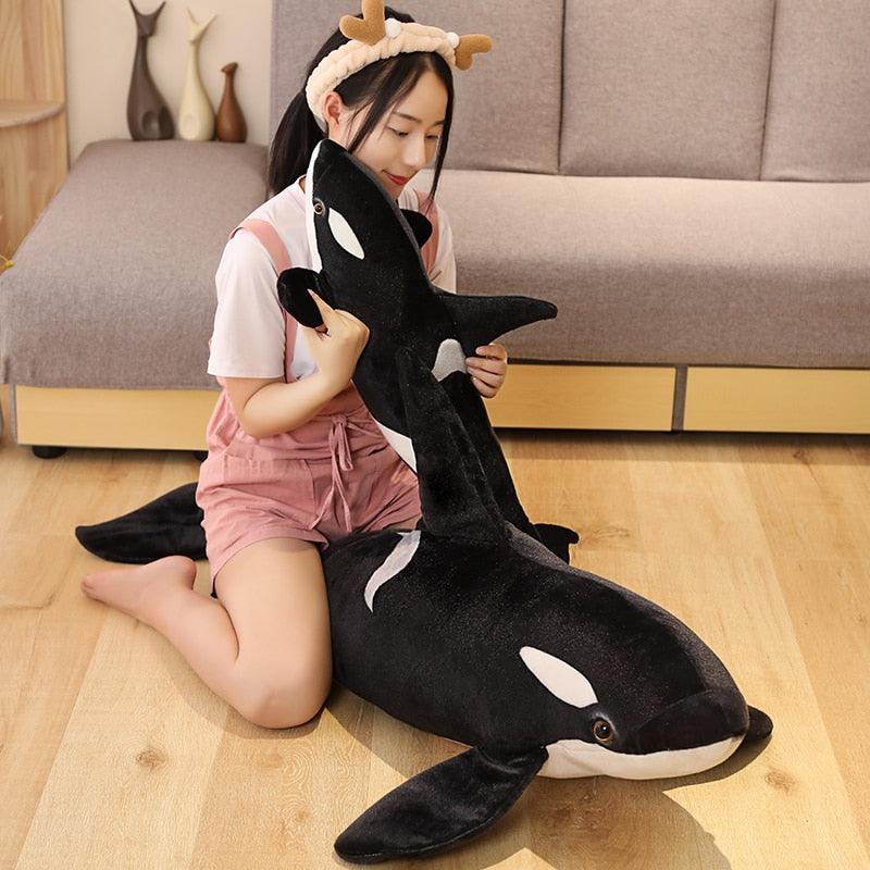 Realistic Giant Killer Whale Plush Toy - Plushies