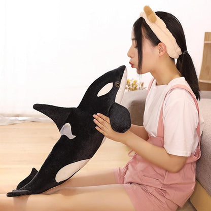 Realistic Giant Killer Whale Plush Toy - Plushies