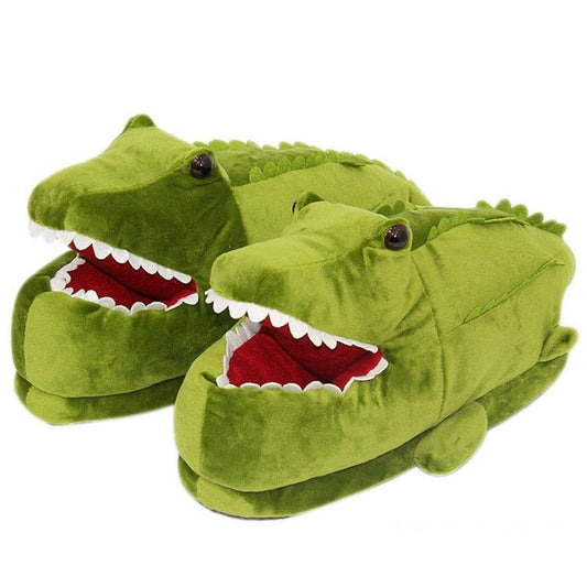 Funny Dinosaur Plush Slippers - Plushies