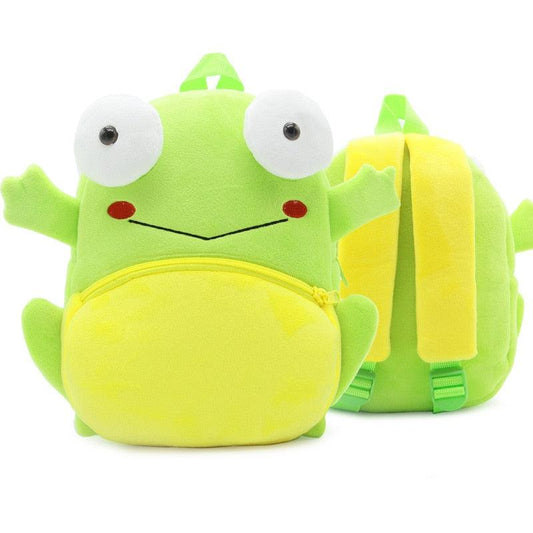 Cute Schoolbag Frog Plush stuffed Animal - Plushies