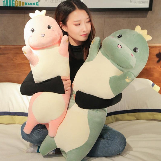 Long Dinosaur Pillow Stuffed Animal - Plushies