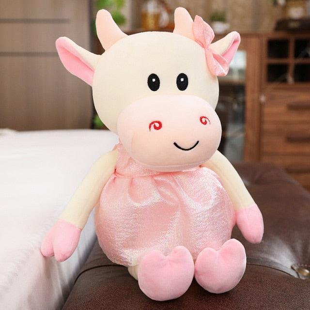 Cute Cow With Skirt Stuffed Animal - Plushies
