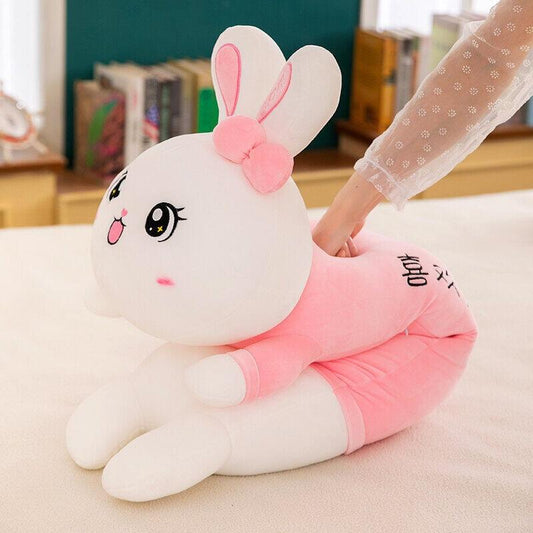 Large Lying Rabbit Pillow Toy - Plushies