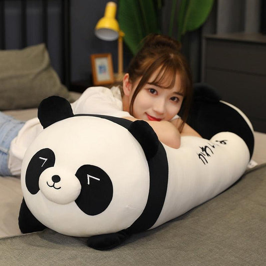 Kawaii Lying Down Panda Plushie - Plushies