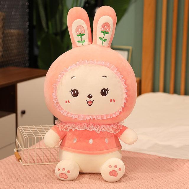 Smiling Long Eared Rabbit Plush Toys - Plushies
