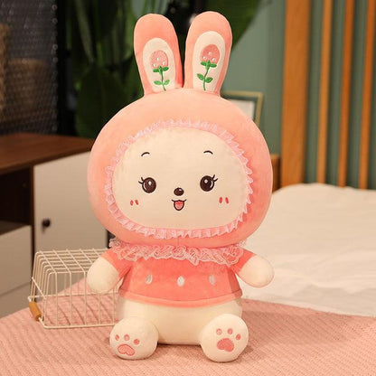 Smiling Long Eared Rabbit Plush Toys - Plushies