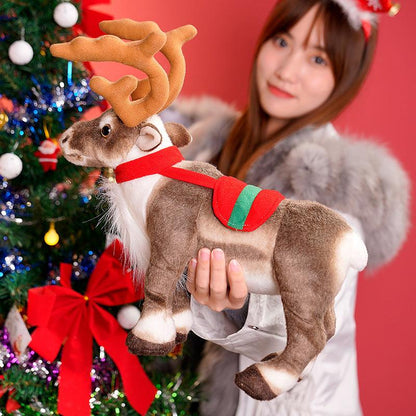 Realistic Christmas Reindeer Plush Toy - Plushies