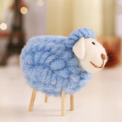 4" Baba Sheep Wool Felt Plush Toy - Plushies