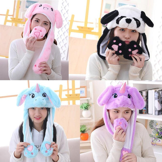 Unicorn, Pig and Panda Plush Hats - Plushies