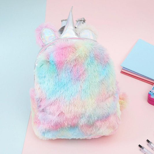 Kawaii Unicorn Plush Small Backpack - Plushies