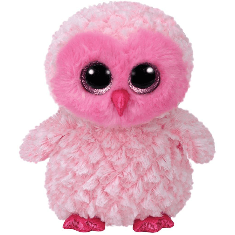 Pink owl plush animal toy - Plushies