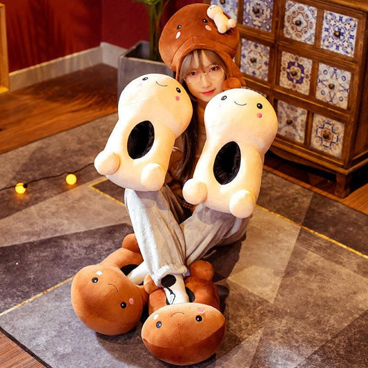 Spoof Cute Penis Shaped Slippers - Plushies