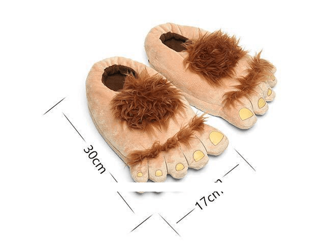 Trendy funny retro savage plush slippers - Plushies