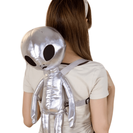 Metallic Alien Plush Backpacks - Plushies