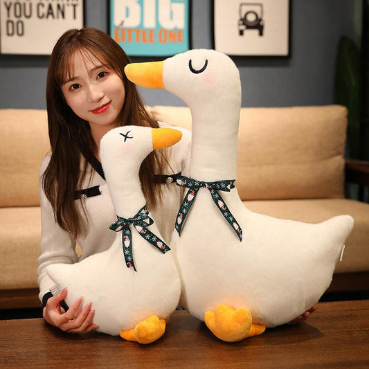 Expressive White Goose Plush Toy - Plushies