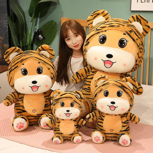 Smiling Sitting Tiger Plush Toys - Plushies