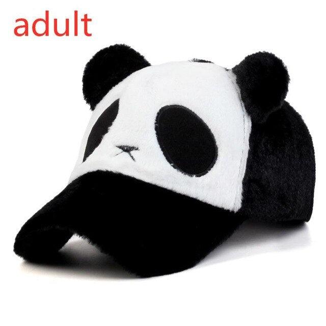 Cute Fuzzy Panda Hat Plushy - Plushies