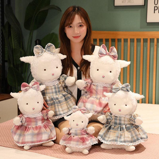 Cartoon Sheep With Skirts Plush Toy - Plushies