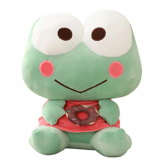 Cute Frog with Donuts Plush Pillow - Plushies